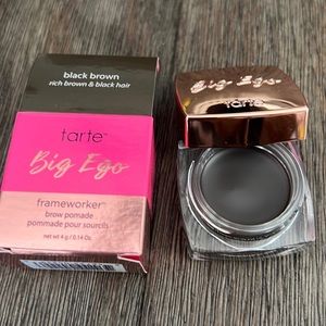 BNIB Tarte Big Ego Frameworker Black Brown Brow Pomade